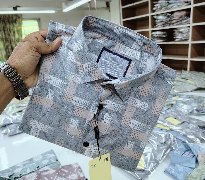 Pure Cotton full Sleeve Print Shirt for Men's